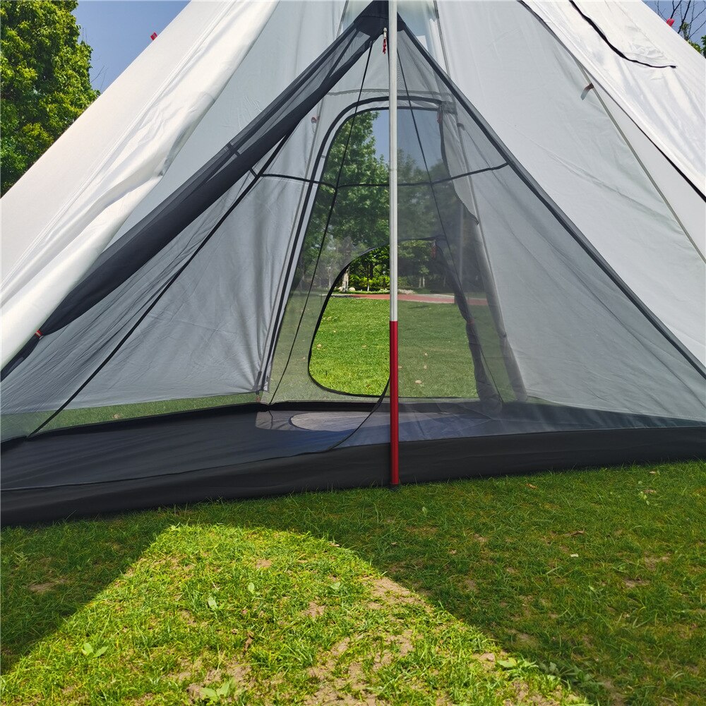 Cheap Goat Tents Ultralight Pyramid Outdoor Indoor Tent Summer Mesh Tent Portable Hiking Camping Tepee Inside Tent 2022 New   